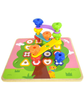 tooky-toy-wielofunkcyjna-tablica-zestaw-kolorowych-srubek-nauka-ksztaltow